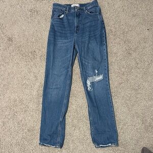 Abercrombie & Fitch Blue Straight Leg Jeans